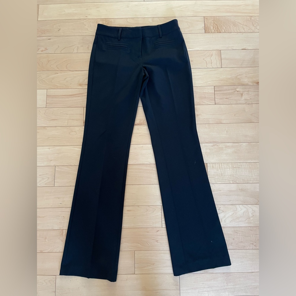Jacob size 2 black dress boot cut pant mid rise